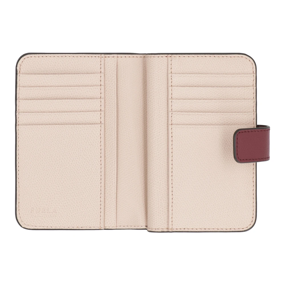 Furla Camelia leren portemonnee met muntvak Red Dames