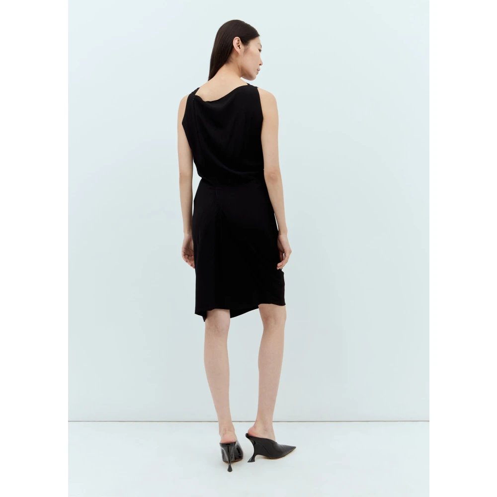 Vivienne Westwood Gedrapeerde Midi Jurk Black Dames