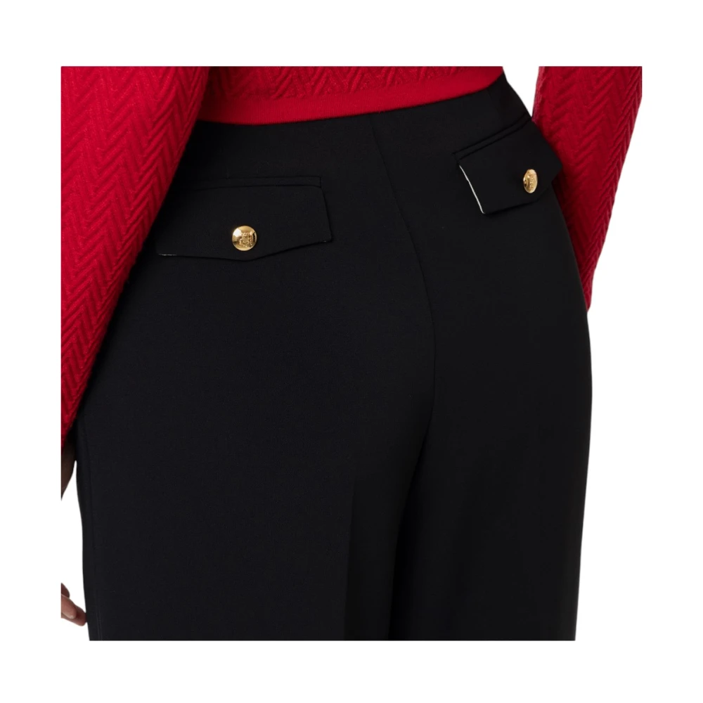 Elisabetta Franchi Stijlvolle Broek voor Vrouwen Black Dames
