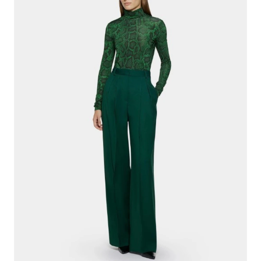 Simona Corsellini Jersey Viscose Dolcevita Top Green Dames