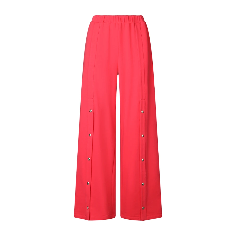 Liu Jo Rode Katoenmix Joggingbroek Red Dames