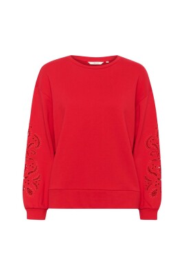 red-lace-sleeve-sweatshirt