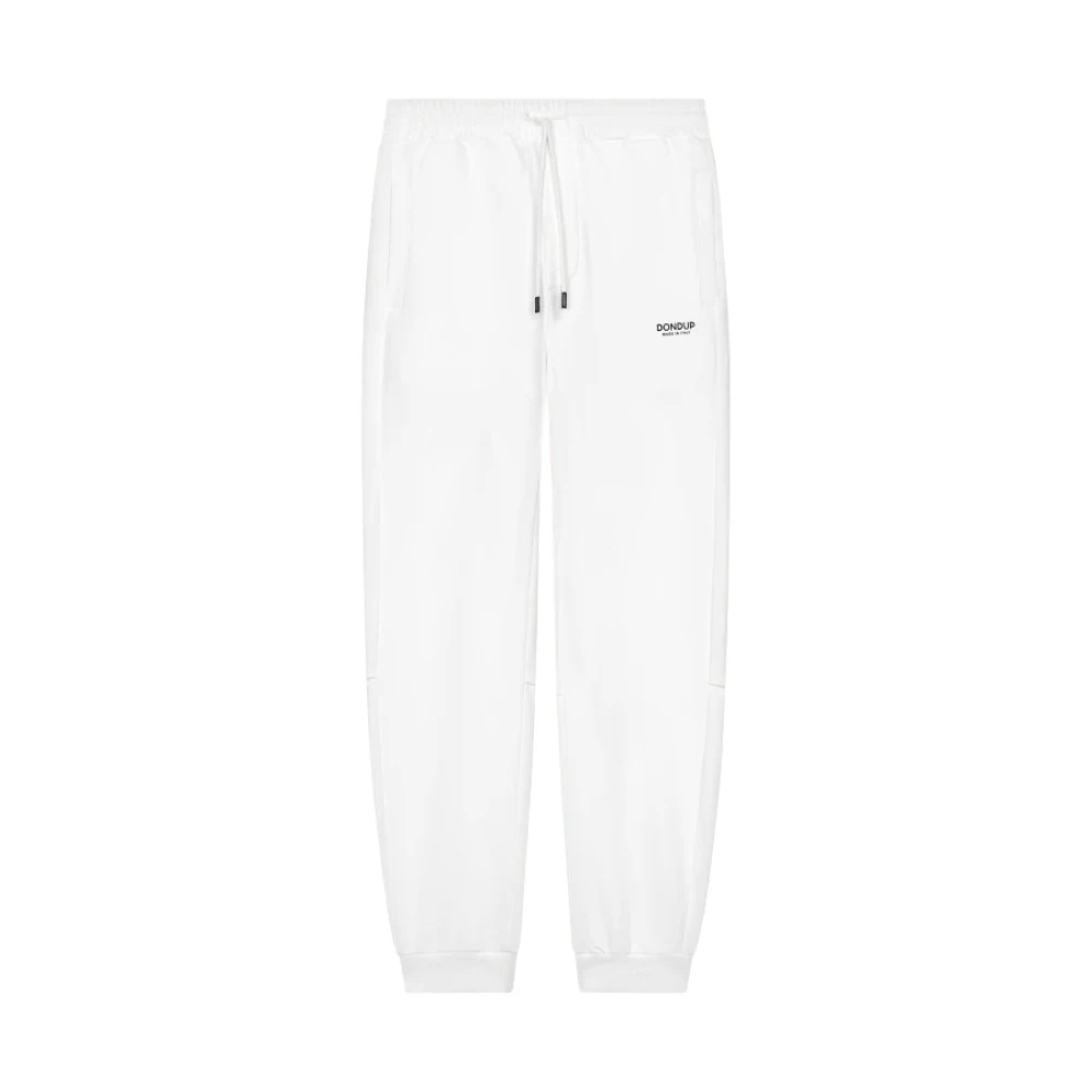 Dondup White Regular-Fit Joggers - Male - Sweatpants - L - Trousers