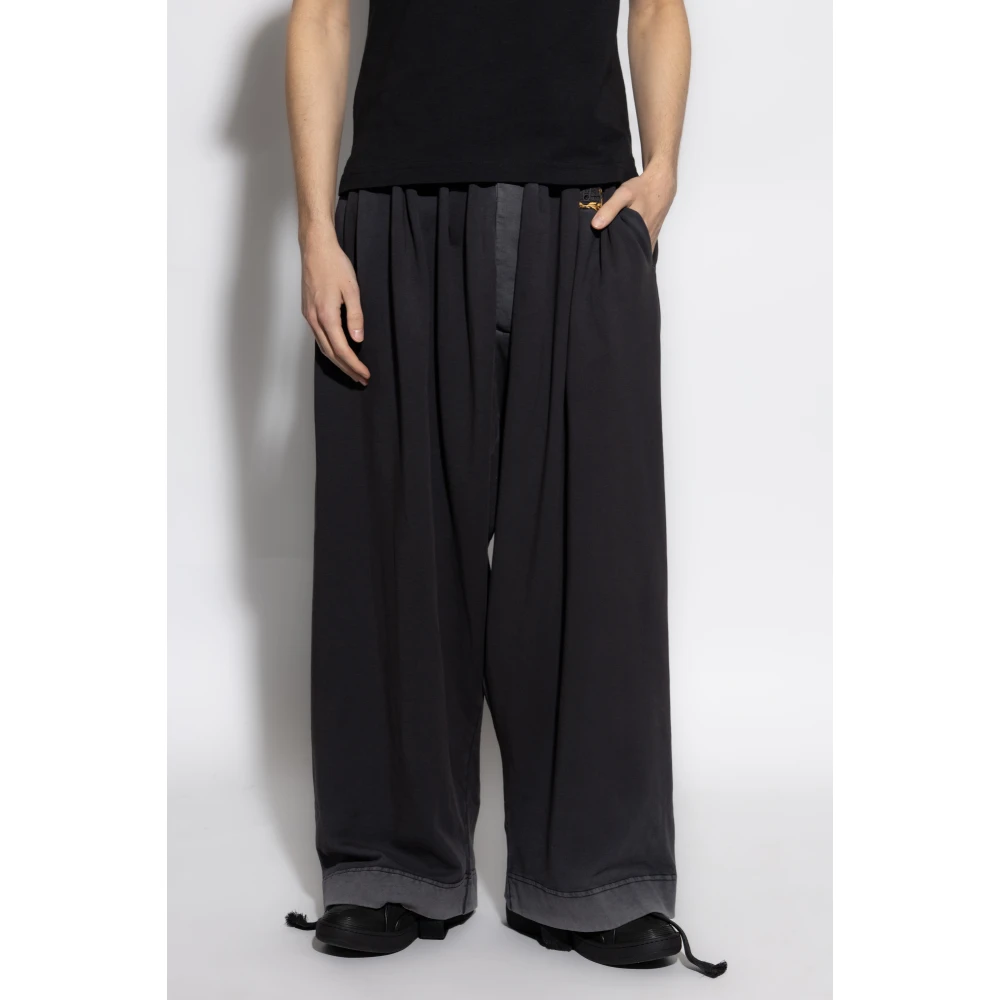 Vivienne Westwood Sweatpants met logo Gray Heren