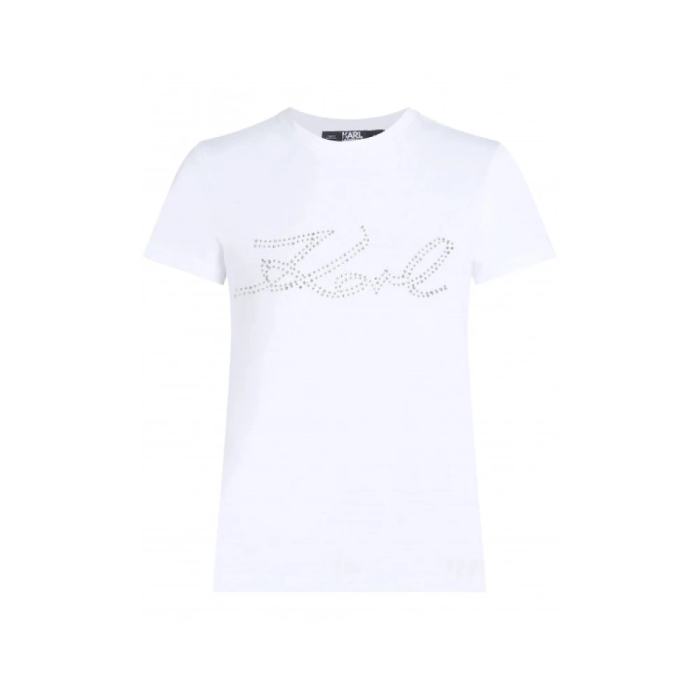 Karl Lagerfeld T-Shirt Signature White Dames