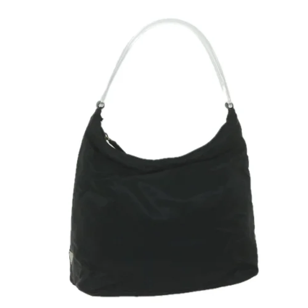 Prada Vintage Pre-owned Nylon shoulder-bags Black Dames