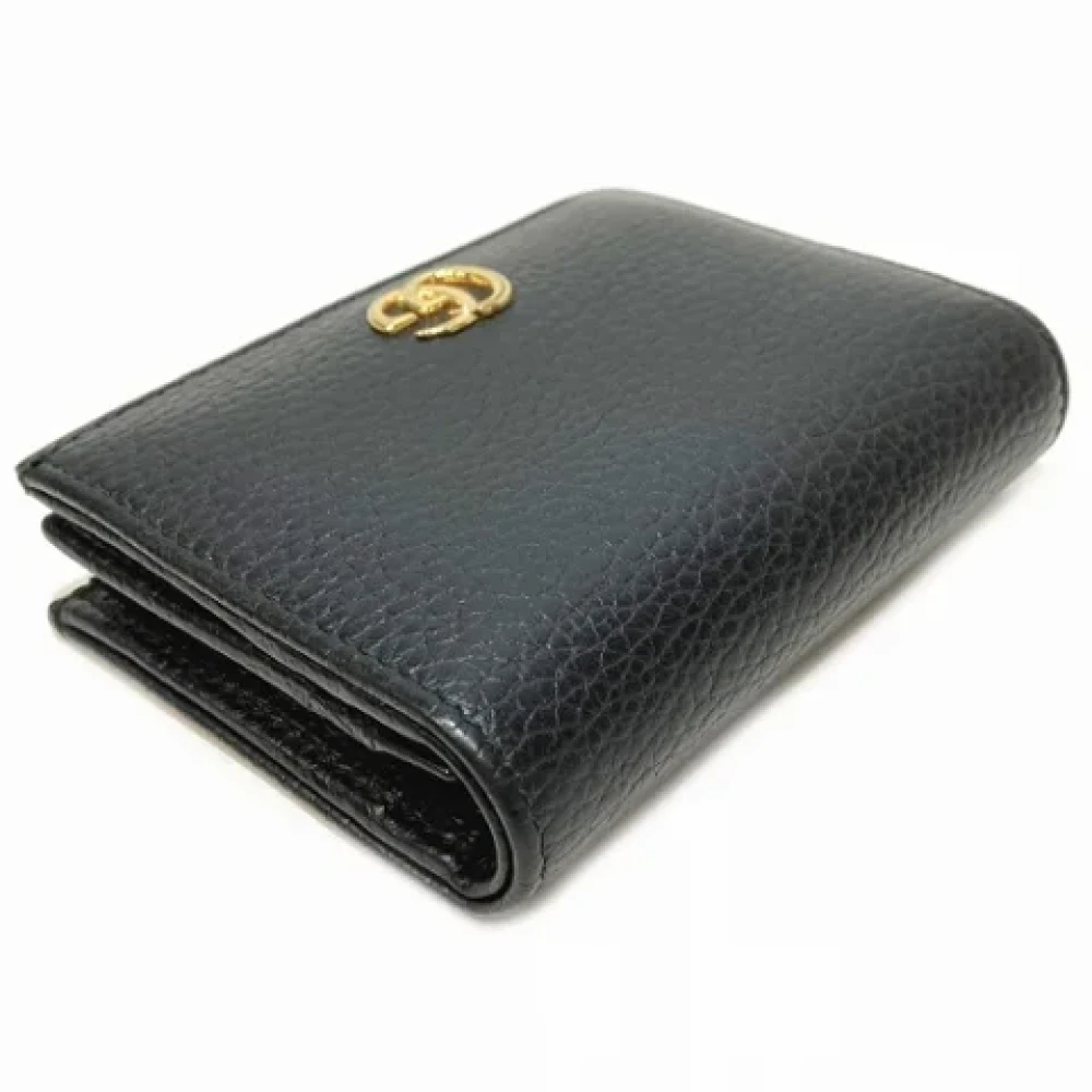 Gucci Vintage Pre-owned Leather wallets Black Dames