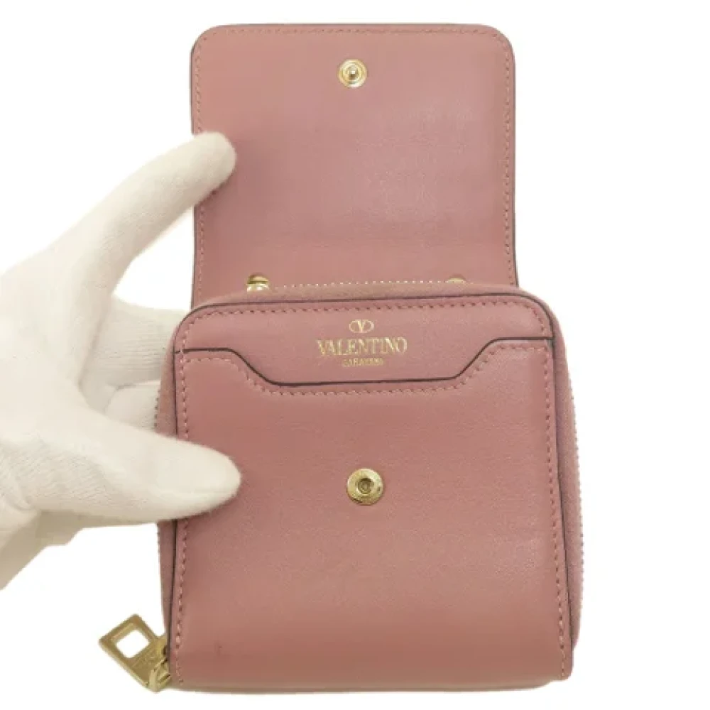 Valentino Vintage Pre-owned Leather wallets Pink Dames