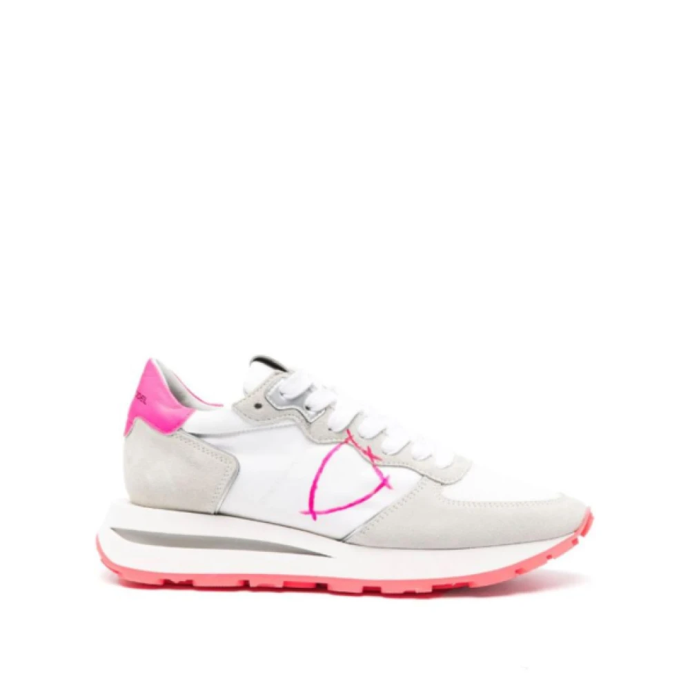 Philippe Model Neon Leren Tropez Sneakers Dames Schoenen Veelkleurig Multicolor