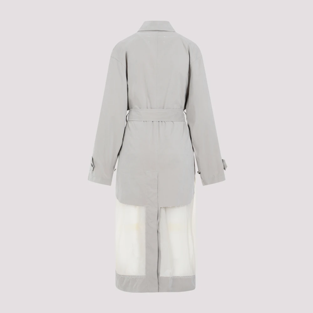 Maison Margiela Nude Trenchcoat Moderne Stijl Gray Dames