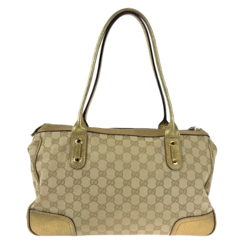 Gucci Vintage Pre-owned Canvas totes Yellow Dames
