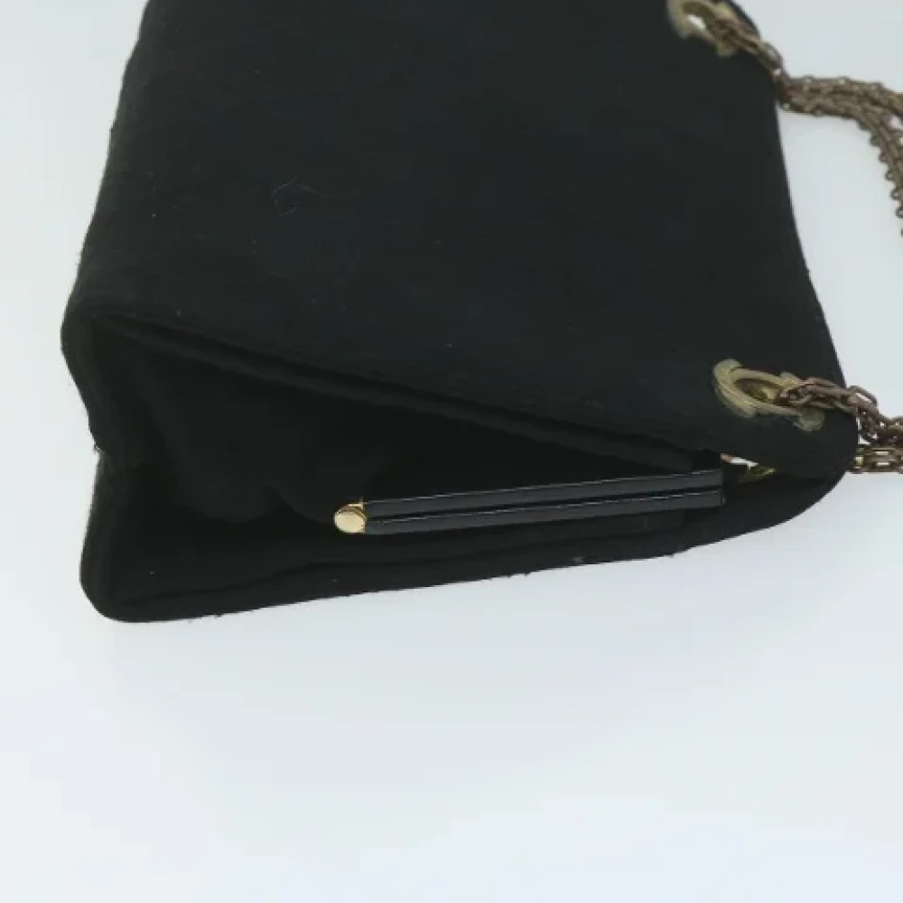 Chanel Vintage Pre-owned Cotton chanel-bags Black Dames