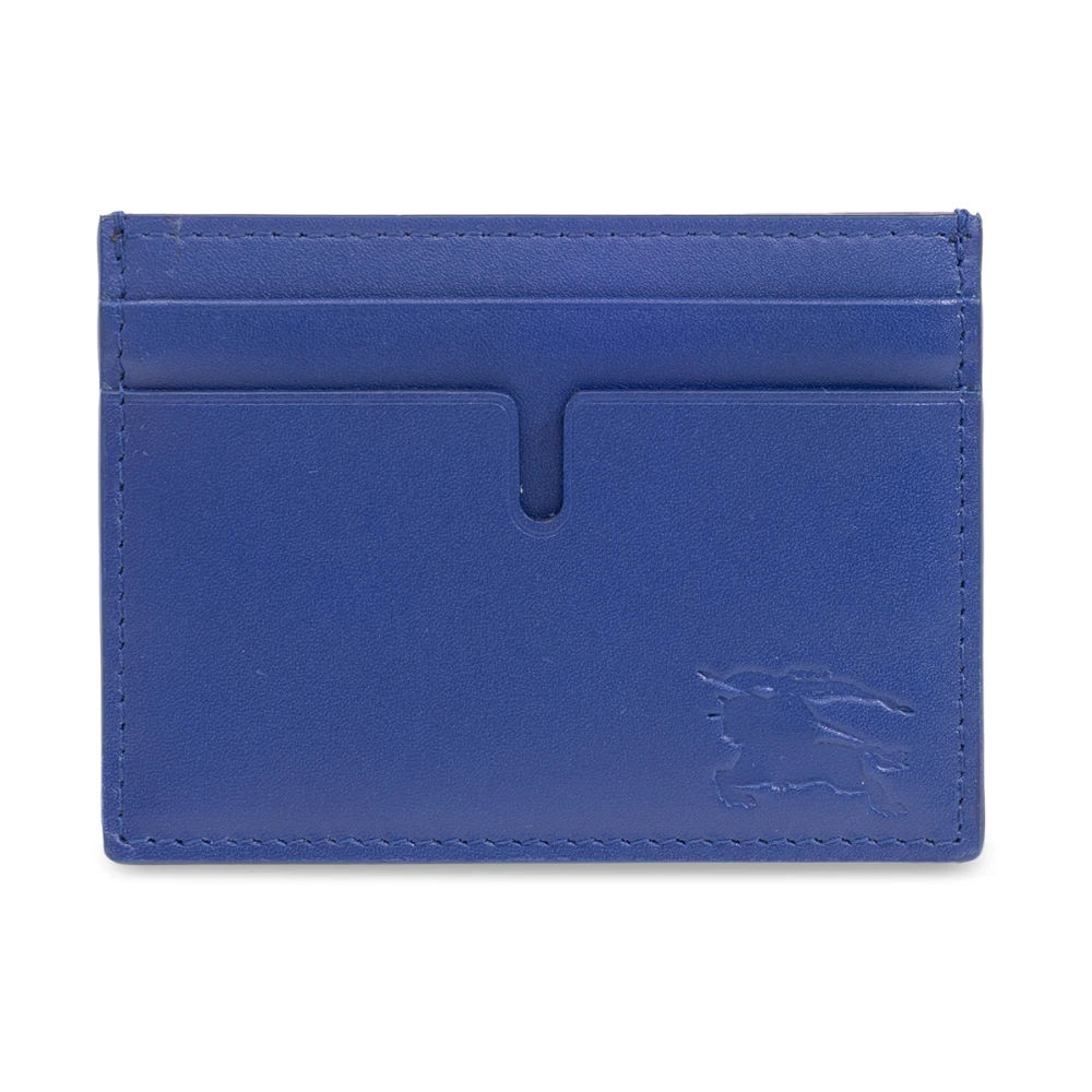 Burberry Nachtblauw Leren Kaarthouder EKD Blue Unisex
