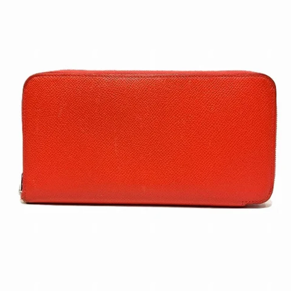 Hermès Vintage Pre-owned Leather wallets Red Dames