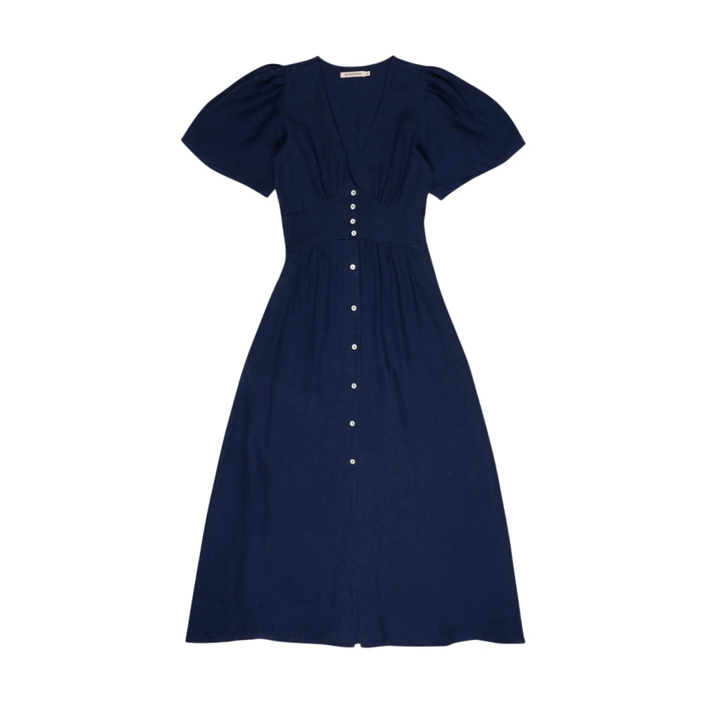 The New Society Hera Jurk Navy Blue Dames