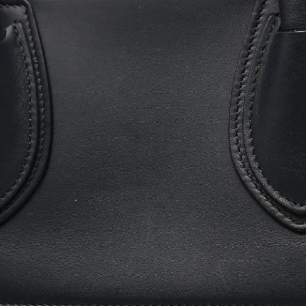 Celine Vintage Pre-owned Leather celine-bags Blue Dames
