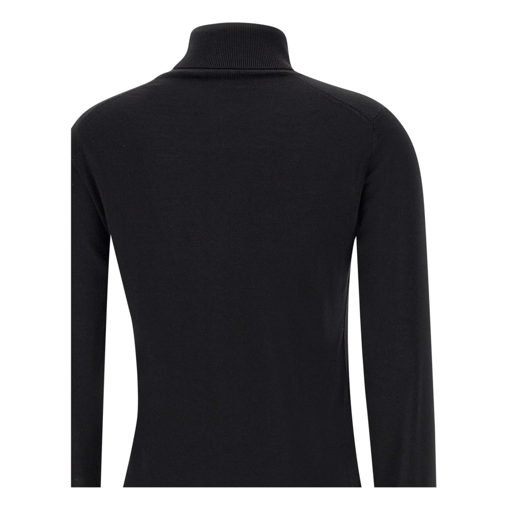Filippo De Laurentiis Merino Wol Coltrui Zwart Black Heren
