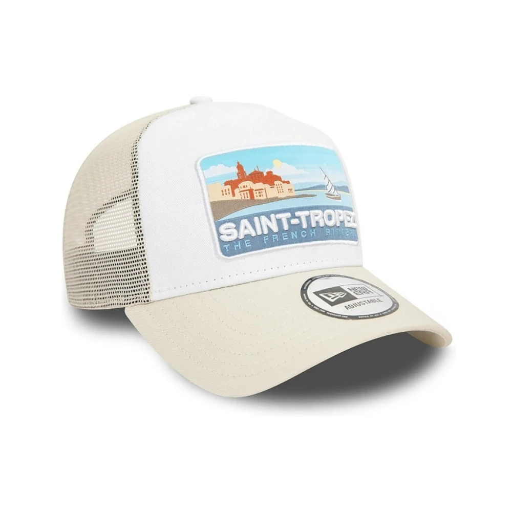 new era Witte St Tropez Zomer Trucker Hoed Multicolor Heren