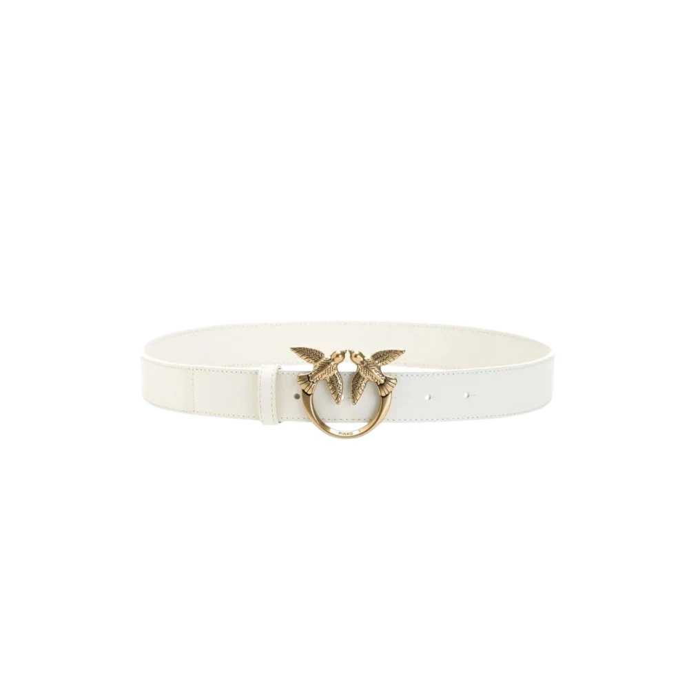 Pinko Love Birds Belt - Female - Belts - White - Xs - Accessories