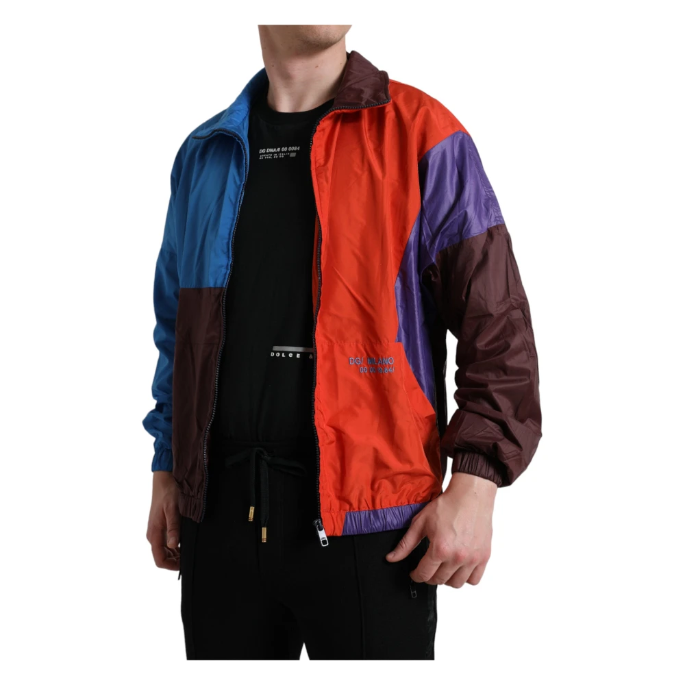 Dolce & Gabbana Multicolor Techno Windbreaker Jas Multicolor Heren