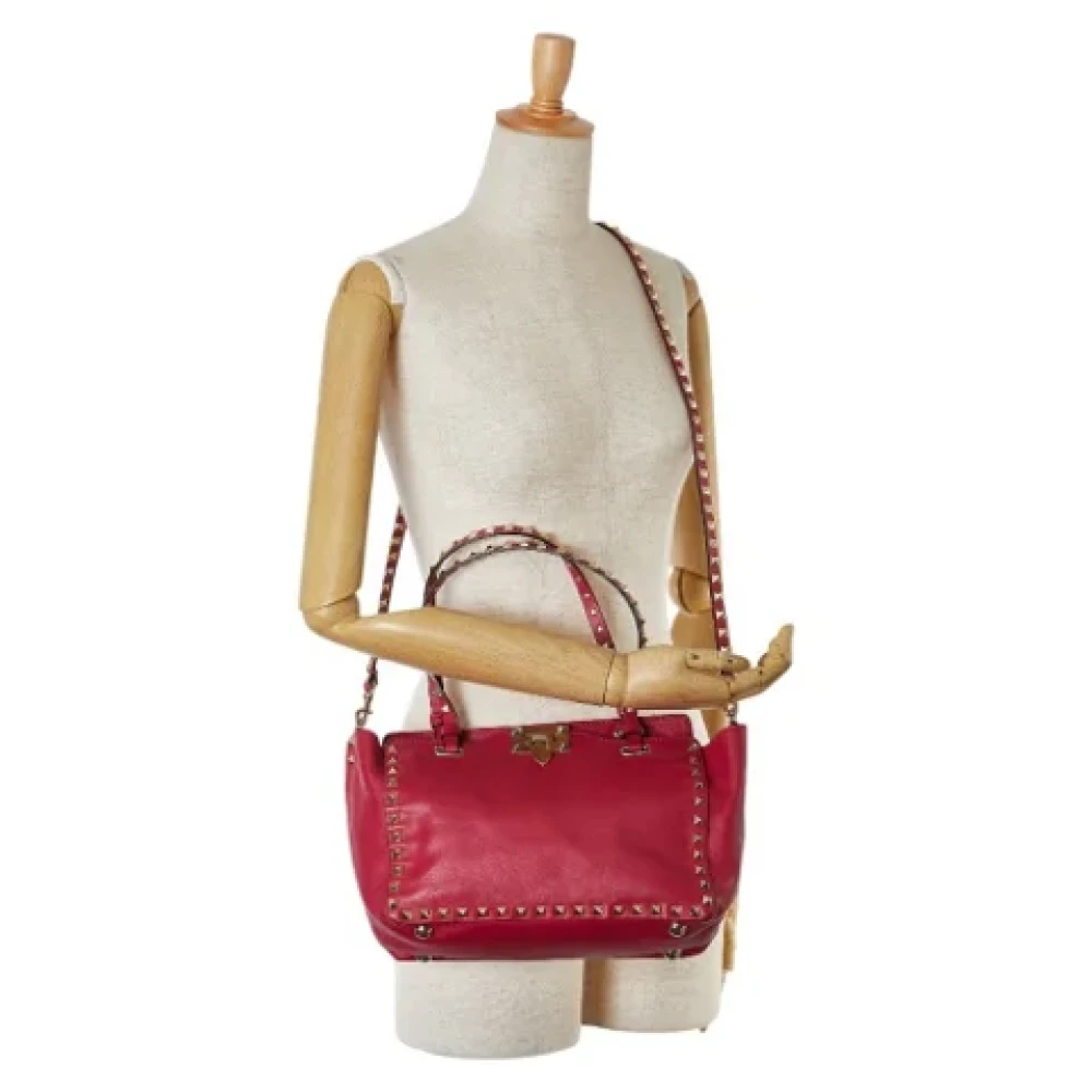 Valentino Vintage Pre-owned Leather shoulder-bags Pink Dames
