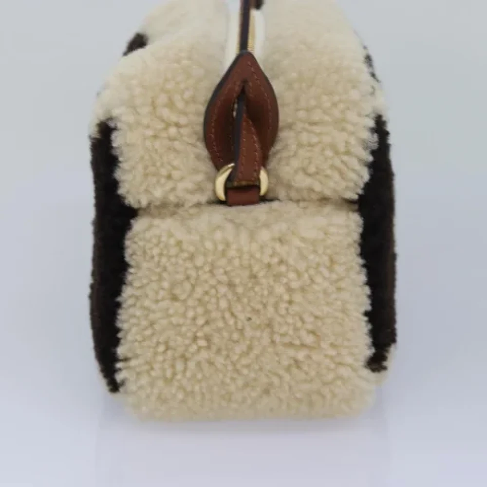 Louis Vuitton Vintage Pre-owned Wool louis-vuitton-bags Beige Dames