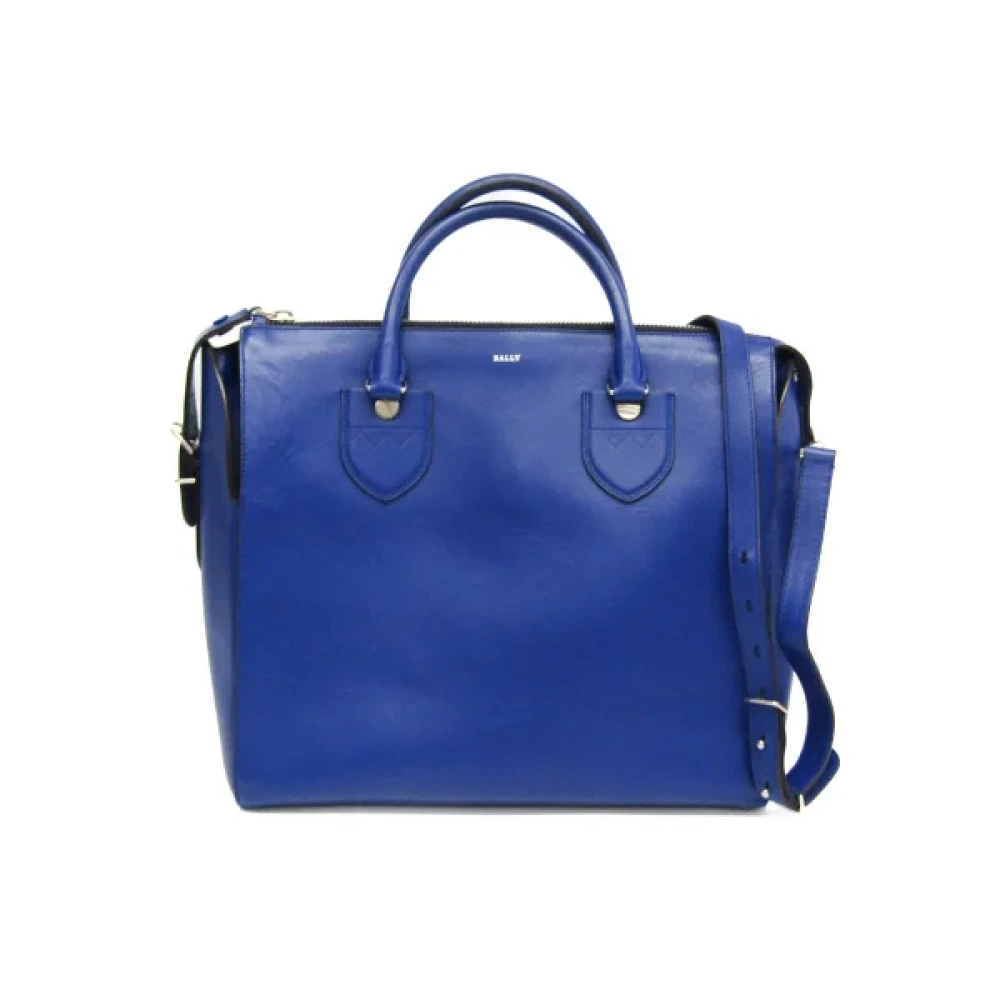 Bally Pre-owned Leather handbags Blue Dames