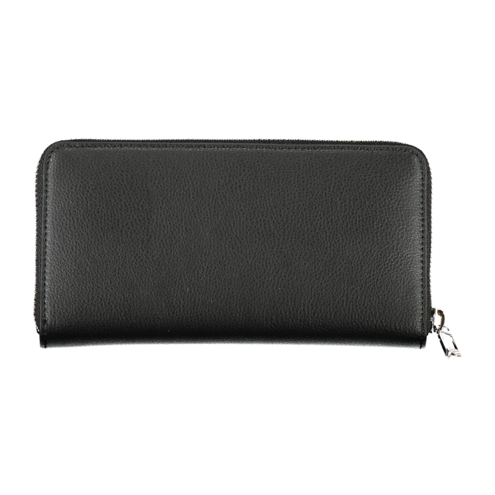 Tommy Hilfiger Damesportemonnee Zwart met Rits Sluiting Black Dames