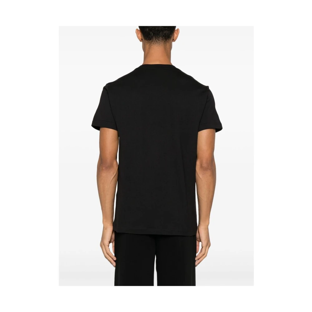 Versace Jeans Couture Zwart Crew Neck Korte Mouwen T-shirt Black Heren