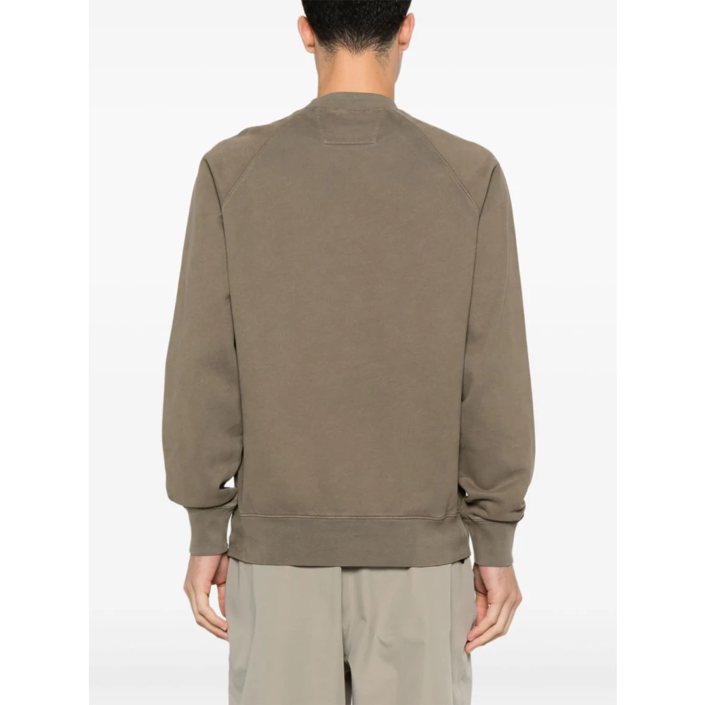 C.P. Company Groene Sweater met Logo Borduursel Green Heren