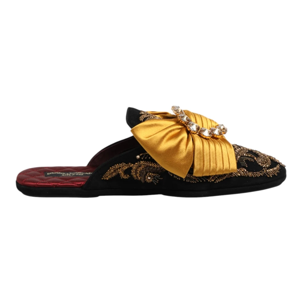 Dolce & Gabbana Multicolor Embellished Flat Sandals Shoes - EU44/US13.5 - Image 2
