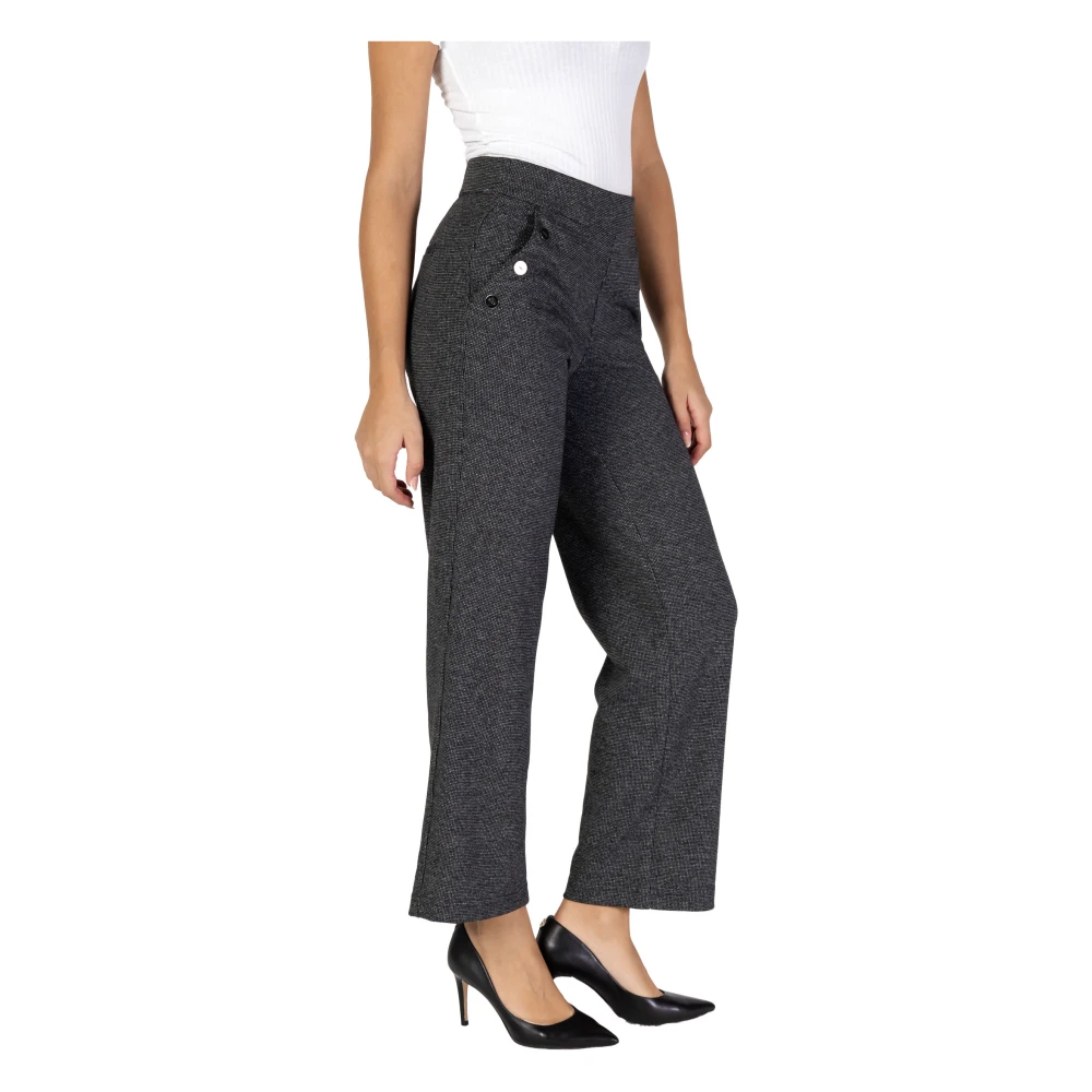 Street One Zwarte Broek met Zakken Herfst Winter Black Dames
