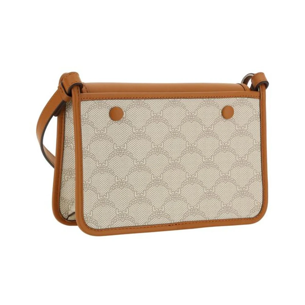 MCM Stijlvolle Schoudertas met Magneetsluiting Brown Dames