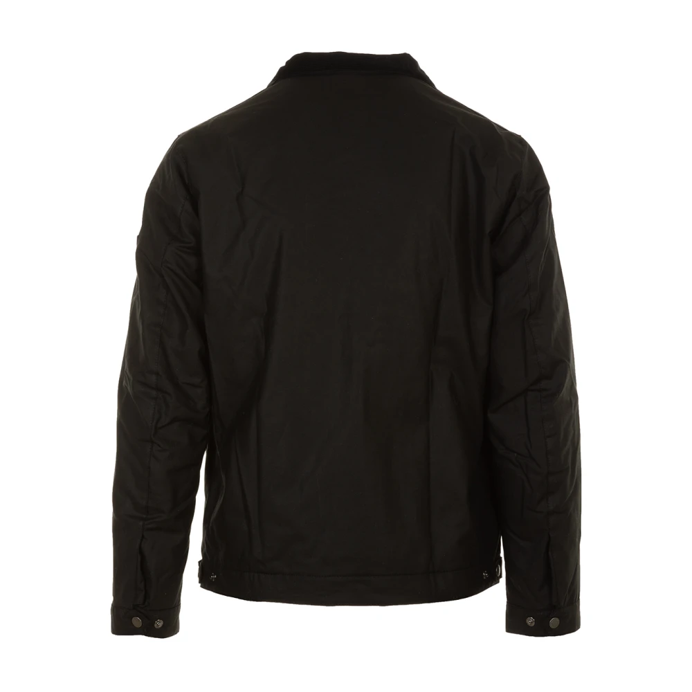 Barbour Zwarte Jassen Lutron Harrington Black Heren