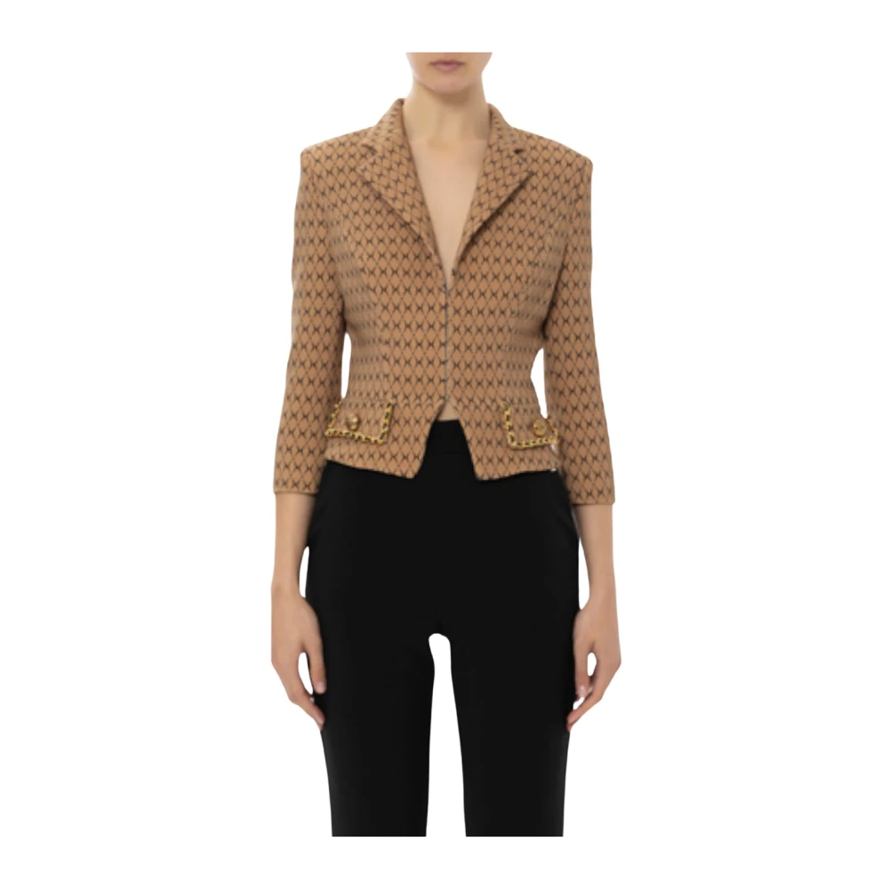 Elisabetta Franchi Stijlvolle Jurk Collectie Brown Dames
