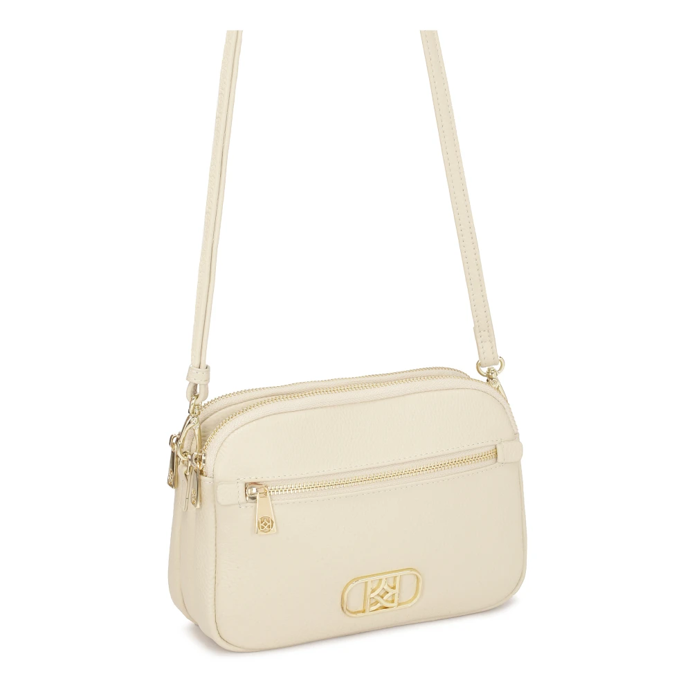 Kazar Beige handtas met een zak aan de voorkant Beige Dames