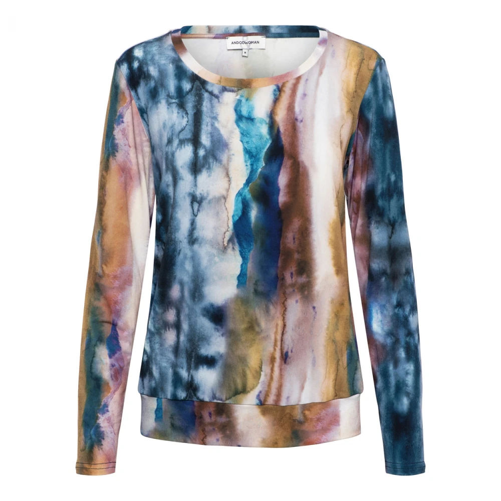 &Co Woman Elegante Langarmige Blouse Multicolor Dames