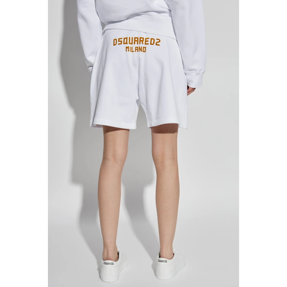 Dsquared2 Logo shorts White Dames