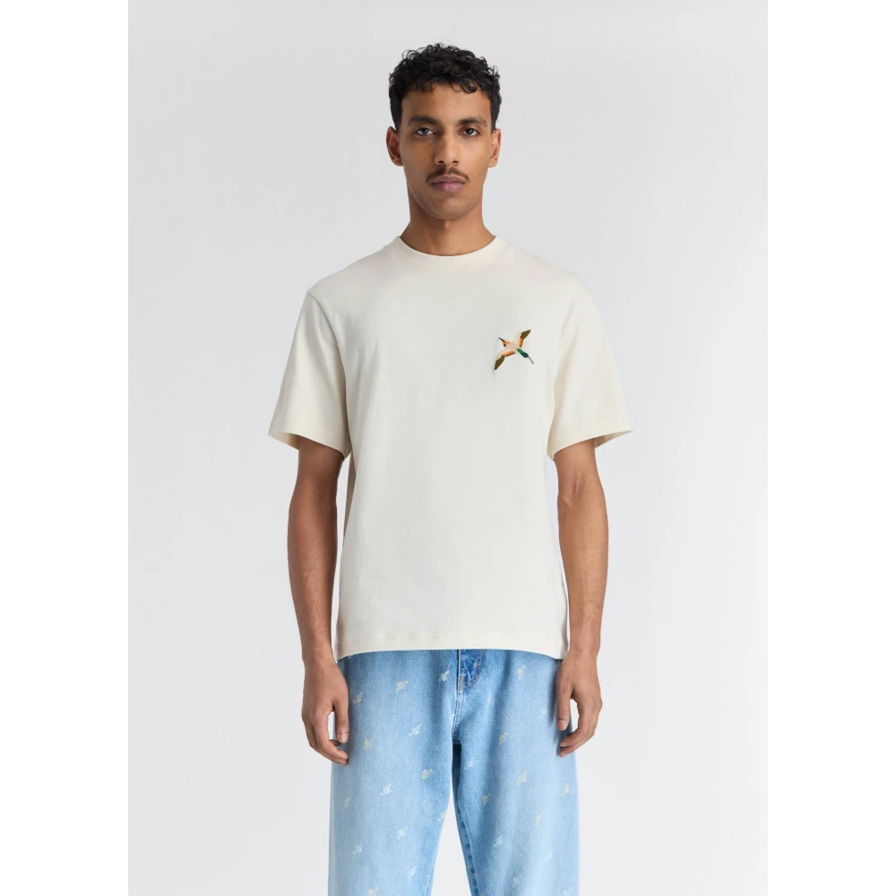 Axel Arigato Single Bee Bird T-shirt Beige Heren