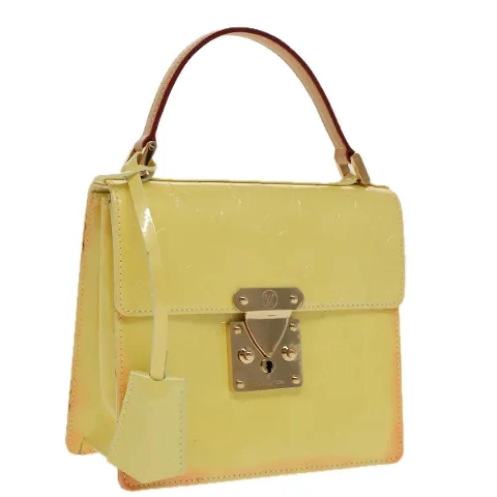 Louis Vuitton Vintage Pre-owned Leather handbags Yellow Dames