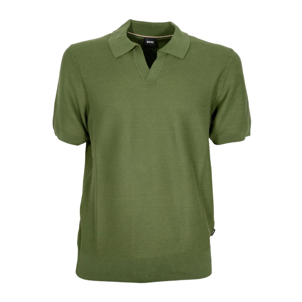 Hugo Men's Green Polo Shirts, Xl, Polo Style Cotton Jumper