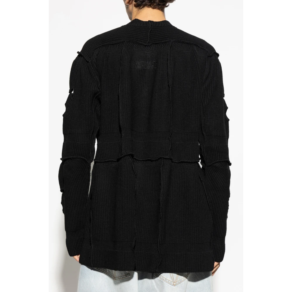 Vetements Wollen trui Black Heren
