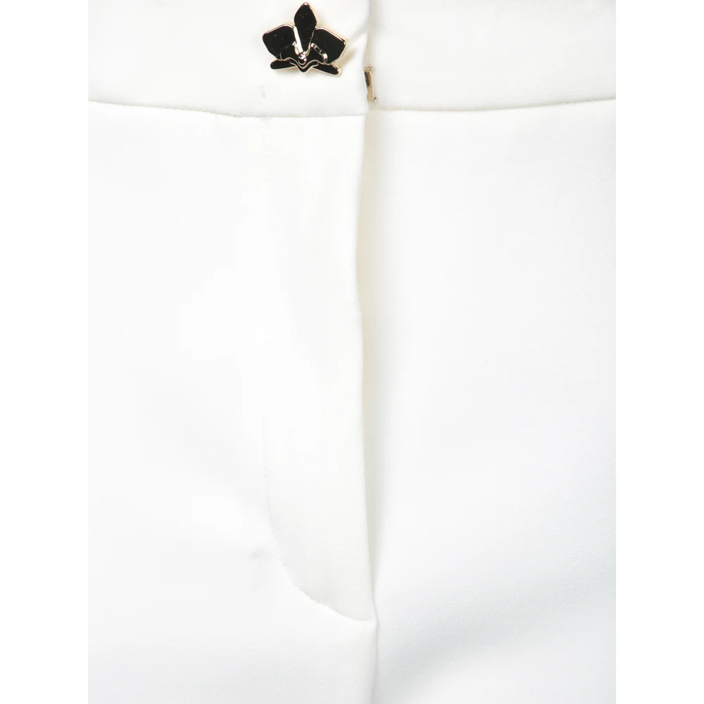 Genny Elegante hoge taille broek White Dames