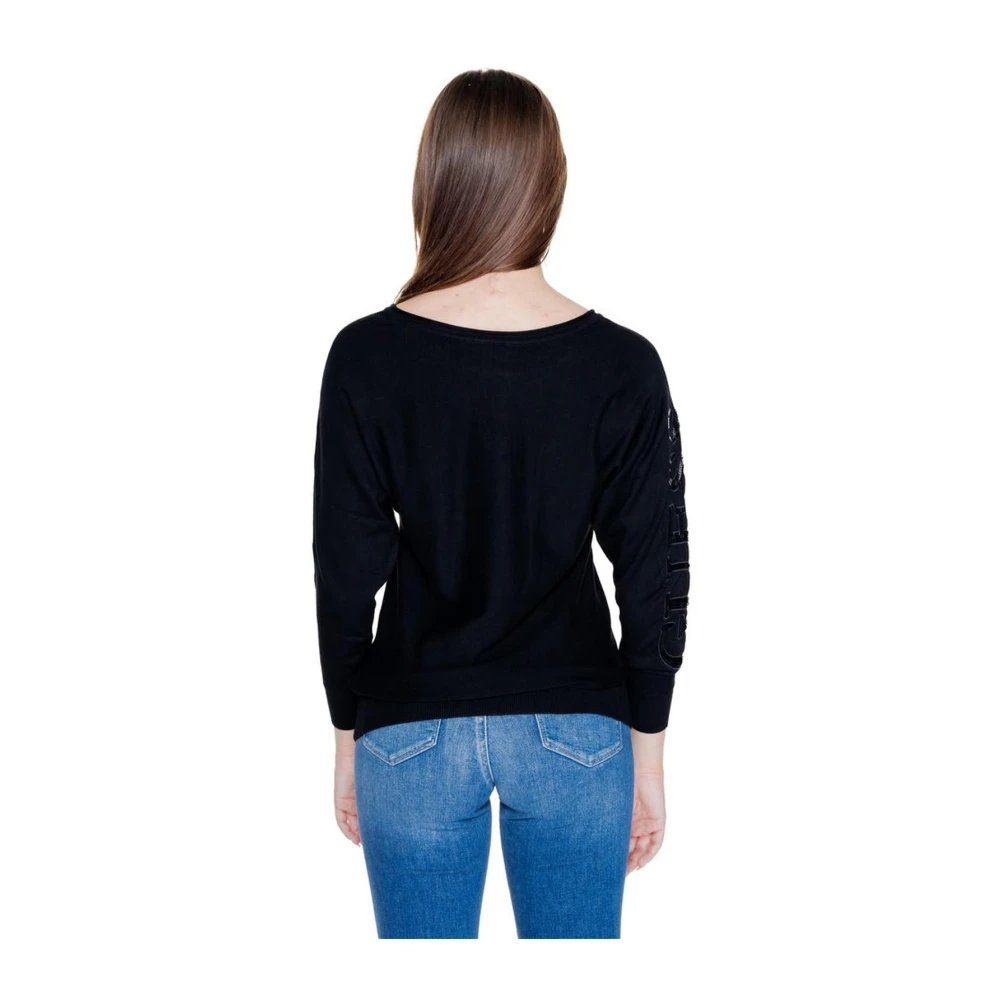 Guess Stretch Viscose Blend Dames Shirt Black Dames