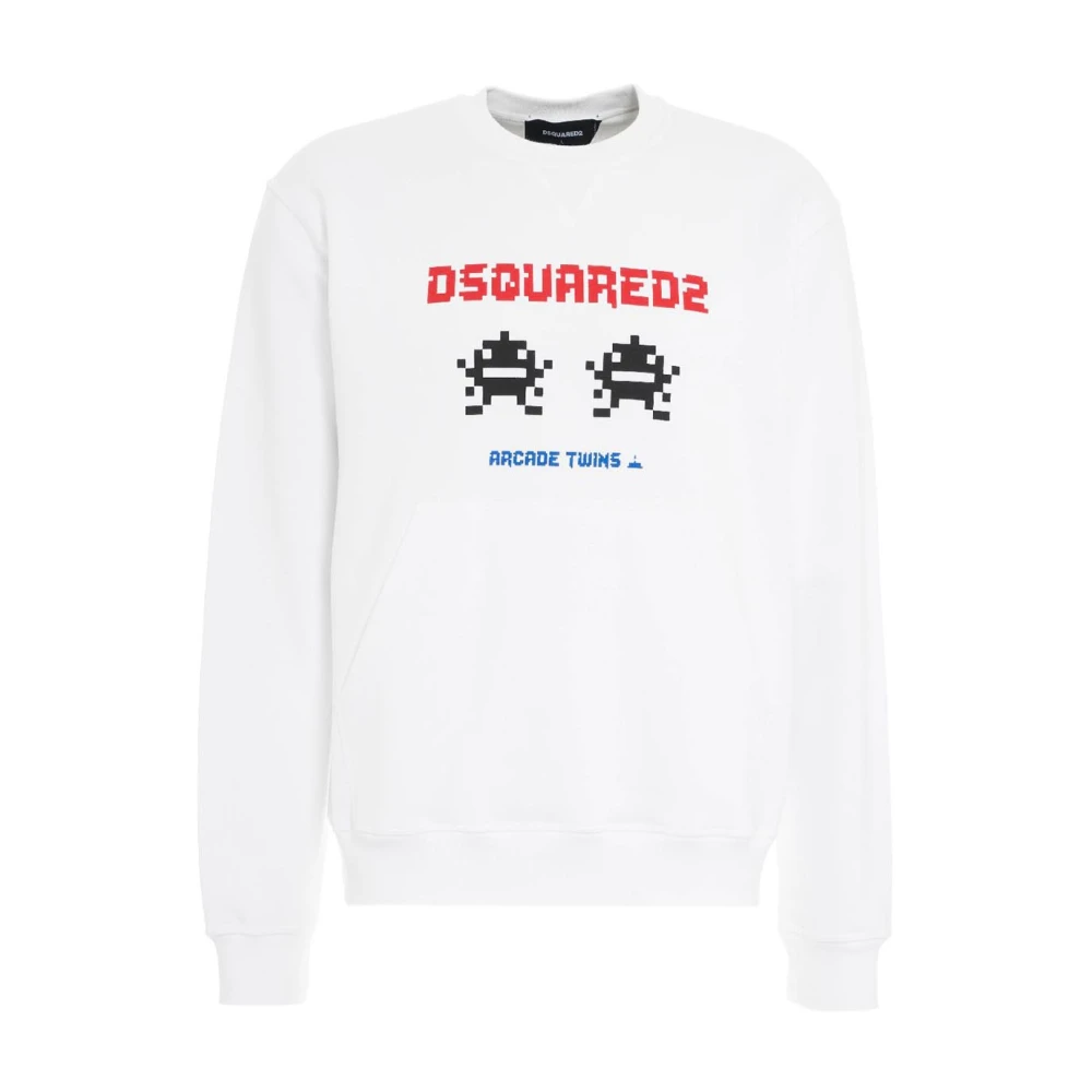 Dsquared2 Logo Sweatshirt White Heren