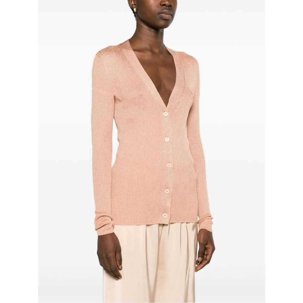 Fabiana Filippi Roze Gebreide Kleding Ss24 Dames Pink Dames