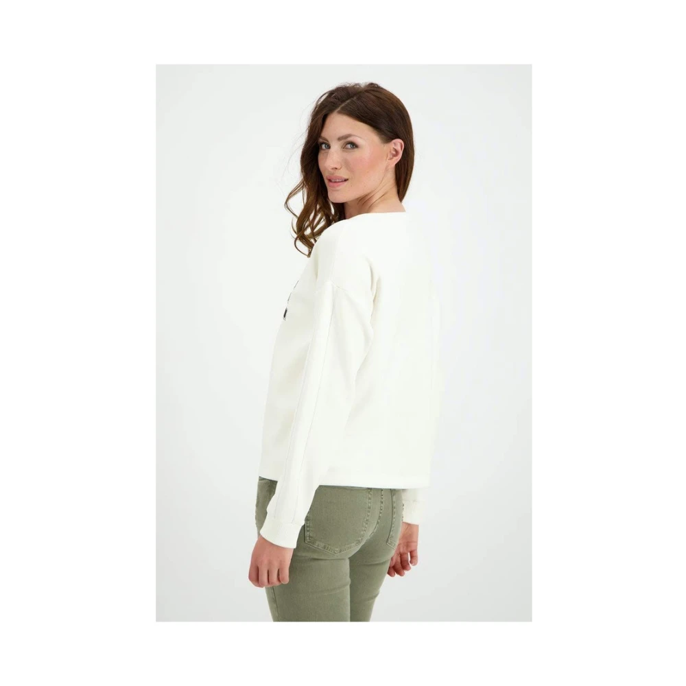 monari Stijlvolle T-shirts voor vrouwen White Dames