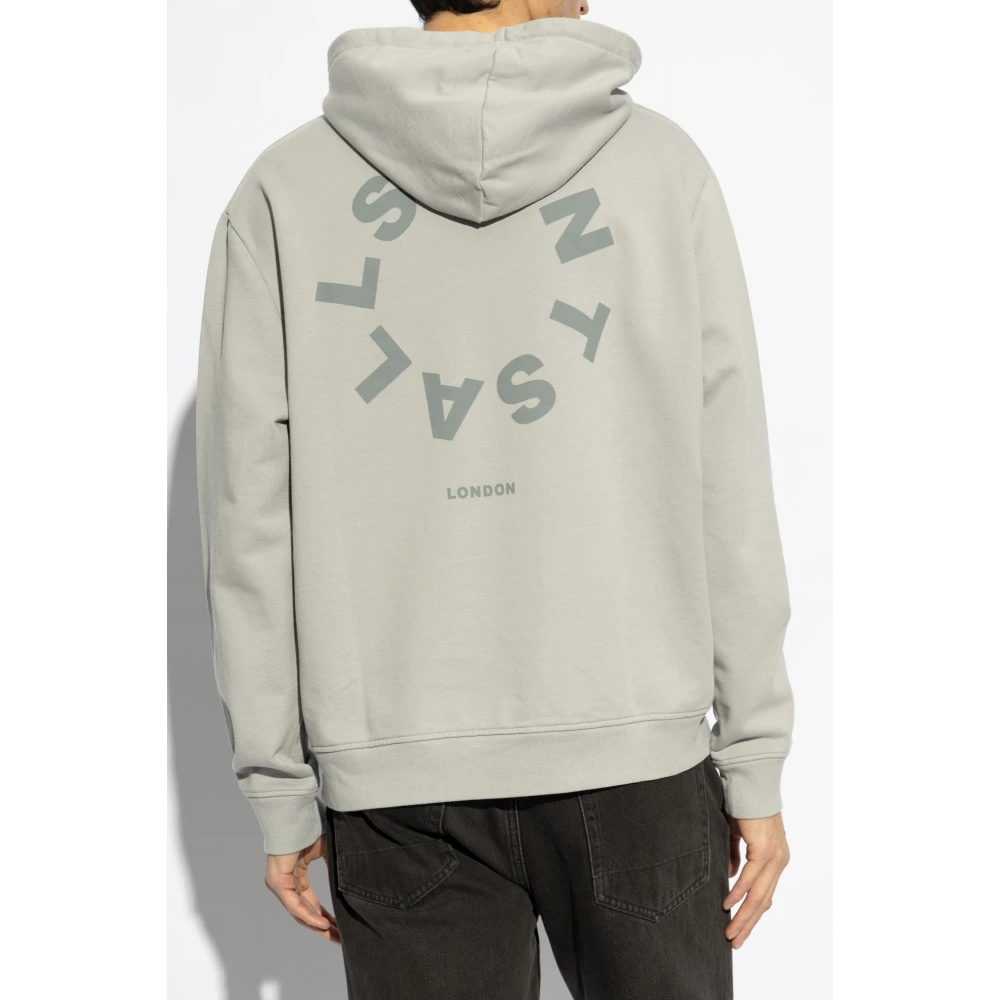 AllSaints Tierra Hoodie Gray Heren
