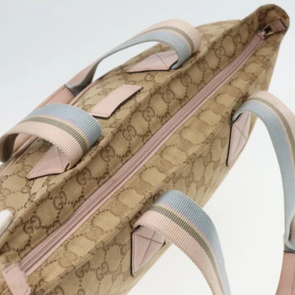 Gucci Vintage Pre-owned Canvas totes Beige Dames