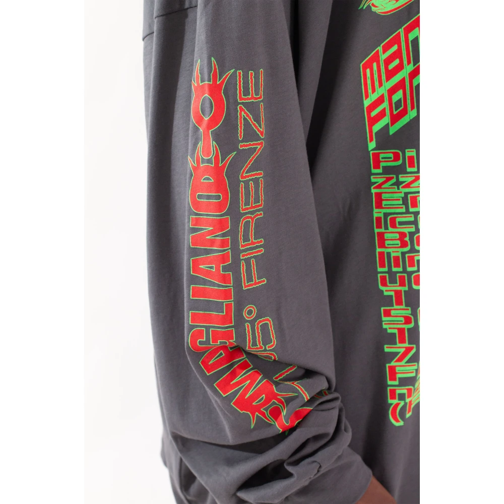 Magliano Twisted Long Sleeve Tee Gray Heren